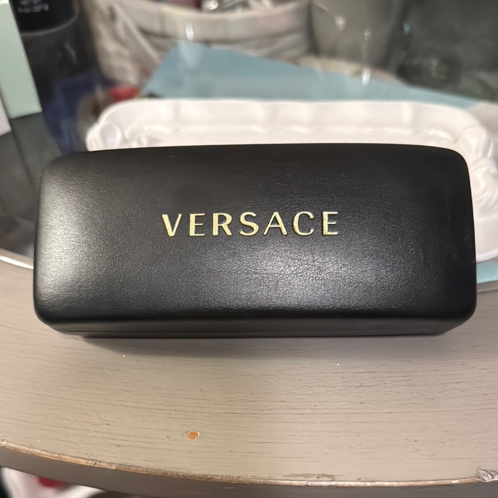 Versace Black Eyeglass Case